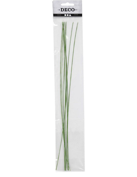 Blomstertråde med grønt papir til smukke crepeblomster