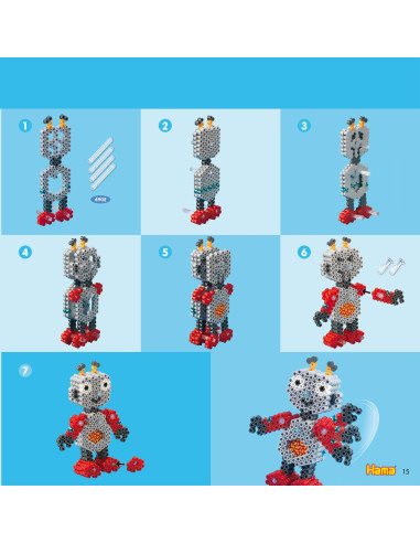 Hama inspirations hæfte med midi perler