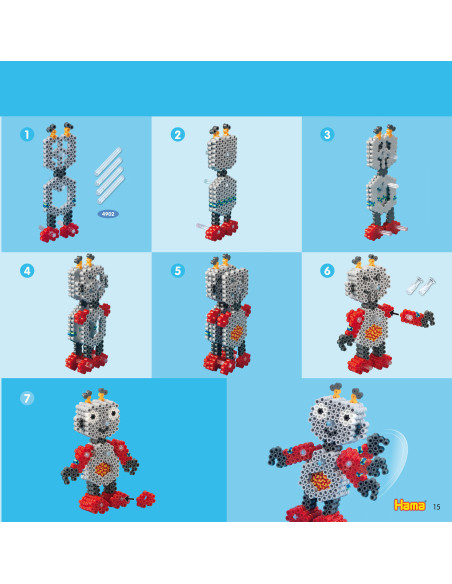 Hama inspirations hæfte med midi perler