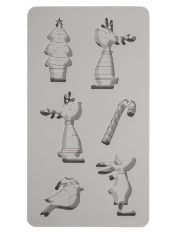 Lav skønne julefigurer til dekoration på pakker eller juletræet