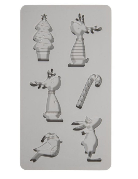 Lav skønne julefigurer til dekoration på pakker eller juletræet