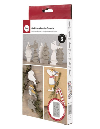 Lav skønne julefigurer til dekoration på pakker eller juletræet