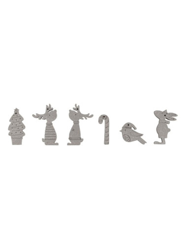 Lav skønne julefigurer til dekoration på pakker eller juletræet