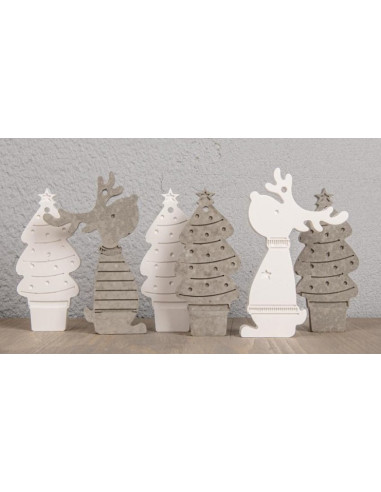 Lav skønne julefigurer til dekoration på pakker eller juletræet