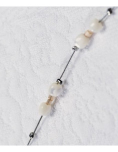 disse krympeperler har en indre diameter på 0,8 mm og en ydre diameter 2