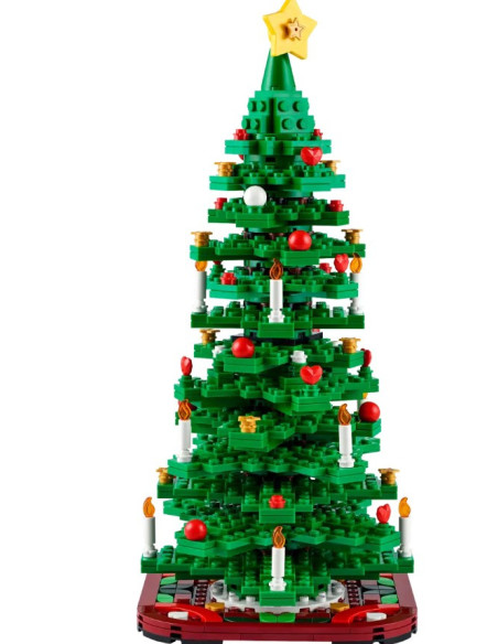 Skab julestemning med dette nostalgiske og festlige LEGO® Juletræ