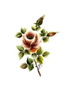 Transfer G10 Blomst 17x25 cm