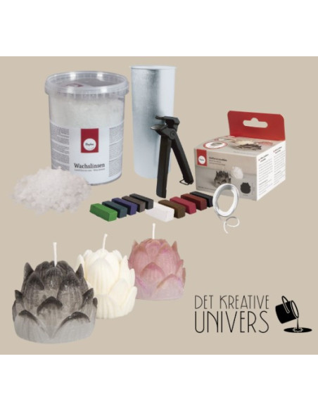 Lysstøbning startpakke ( Nok til 10 Lotus lys)