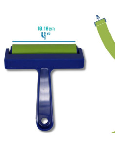 Den slidstærke, latexfri gummirulle er god til gelpress tryk plade