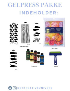 Gel press gelplade startkit 2