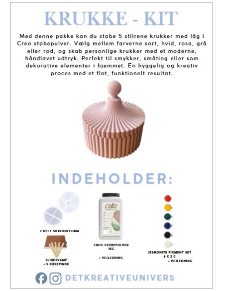 Kerakit til at støbe smukt interiør. Lav smukke krukker til indretning