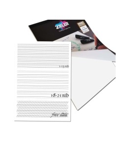 ZIELER Kalligrafiblok A4 100g Praktisk med øvelinier 2