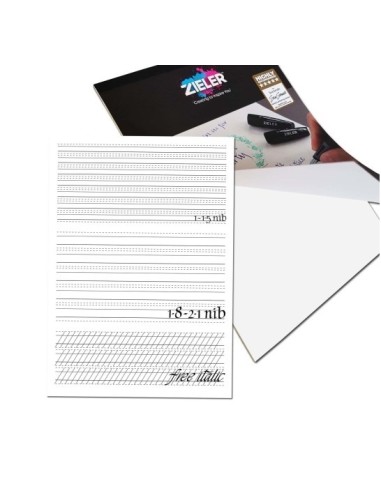 ZIELER Kalligrafiblok A4 100g Praktisk med øvelinier
