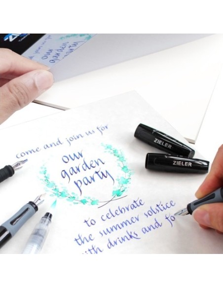 ZIELER Kalligrafiblok A4 100g Praktisk med øvelinier