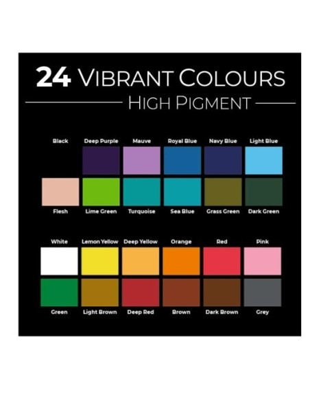 ZIELER Akvarelblyanter 24 stk Sæt med 24 akvarelblyanter i fin æske