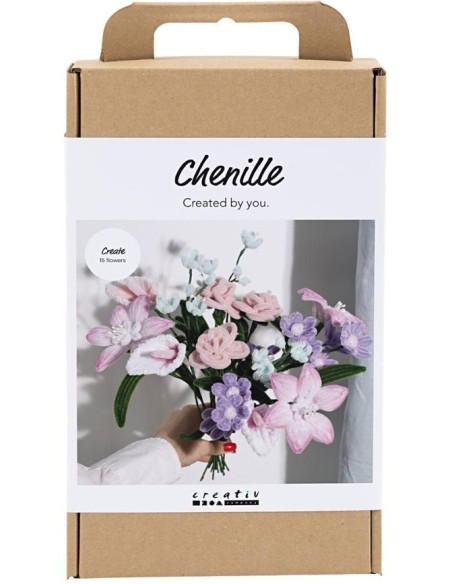 Creativity in a Box – Farverige chenilleblomster  Lav din egne
