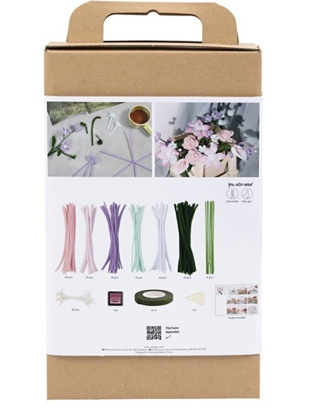 Creativity in a Box – Farverige chenilleblomster  Lav din egne