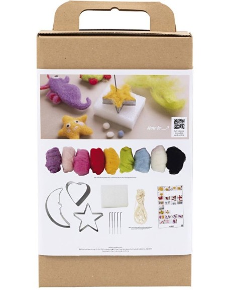 Med dette kit kan du nemt lave dine egne filtfigurer