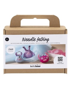 Kreakit  Filteuld, styroporkugler, filtepude, filtenål og nøgleringe. 2