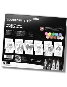 DIY Kit Illustration Eventyrlig farvelægning 24 dele 981009 2