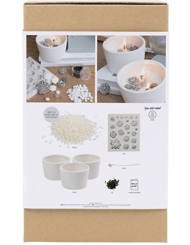 Med Creativity in a Box kan du lave tre stilrene, luksuriøse soyalys