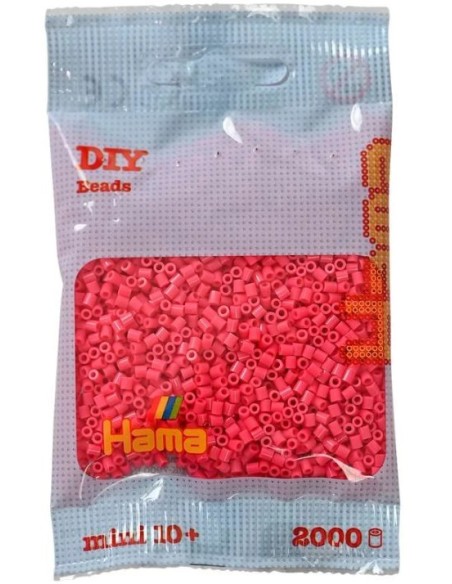 Se nyeste farver i Hama miniperler pink 121
