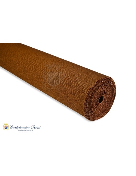 Italiensk kvalirtets crepepapir i farven coffee bean brown