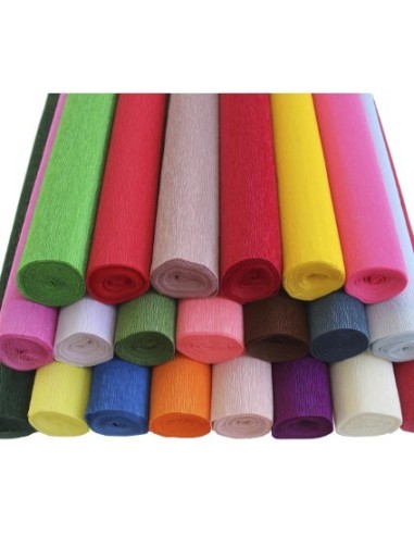 Crepepapir 90 g – Ekstra strækbar kvalitet fra Italien, mange farver