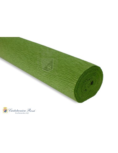 180g –Italiensk crepepapir til smukke blomster i farven olive green