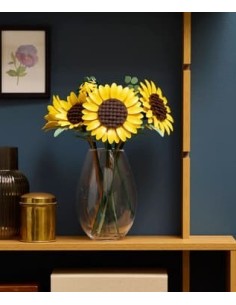 Solsikker symboliserer glæde, kærlighed og held, smuk lego buket