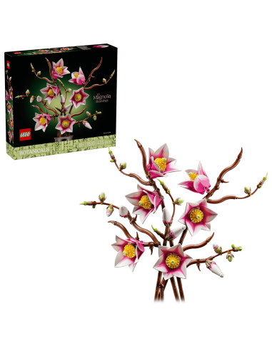 Smuk magnolia gren i Lego . Et rigtig hygge projekt