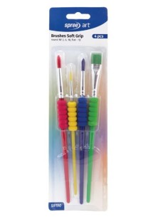 Grip børnepensler giver et bedre greb , pakke med 4 størrelser