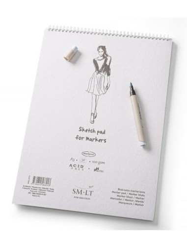 Marker A3 tegneblok til alkoholbaseret tusser