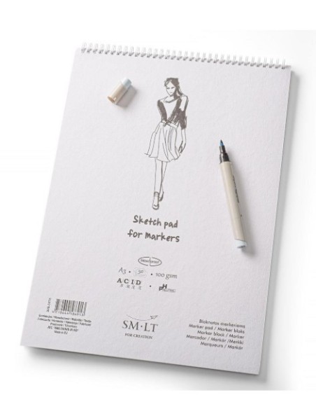 Marker A3 tegneblok til alkoholbaseret tusser