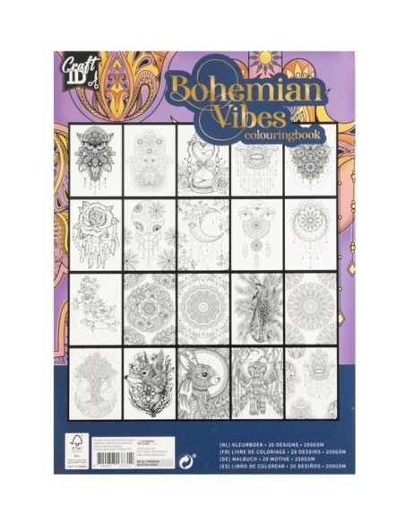 flot malebog med bohemia tegninger