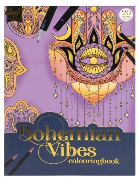 flot malebog med bohemia tegninger