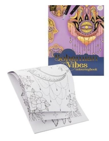 flot malebog med bohemia tegninger