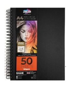 Flot Zieler spiral skitsebog i A4