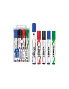 whiteboard marker pakke med 4 farver