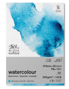 Winsor og newton akvarelblok i 300 g koldpresset bomuld