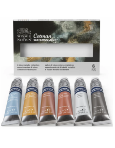 Cotman akvarel metallicfarver i tuber 2