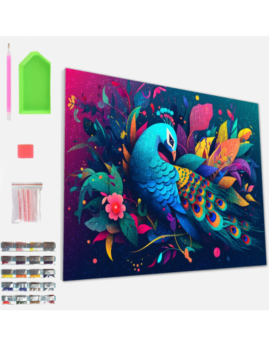 Skab et smukt kunstværk med dette flotte 5D Diamond Painting kit