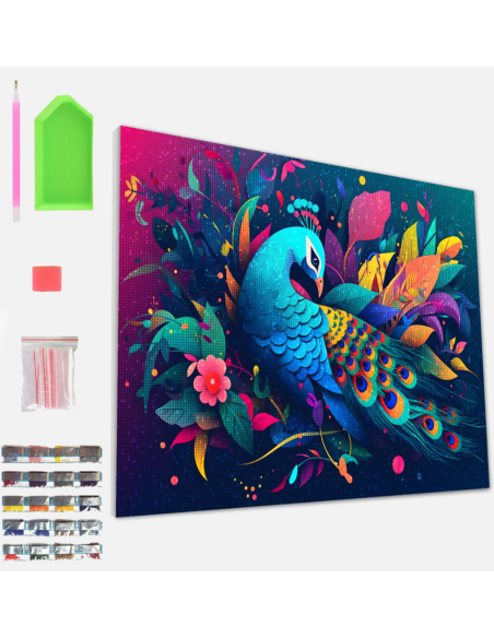 Skab et smukt kunstværk med dette flotte 5D Diamond Painting kit