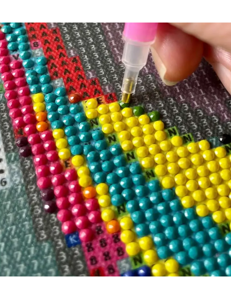 Skab et smukt kunstværk med dette flotte 5D Diamond Painting kit