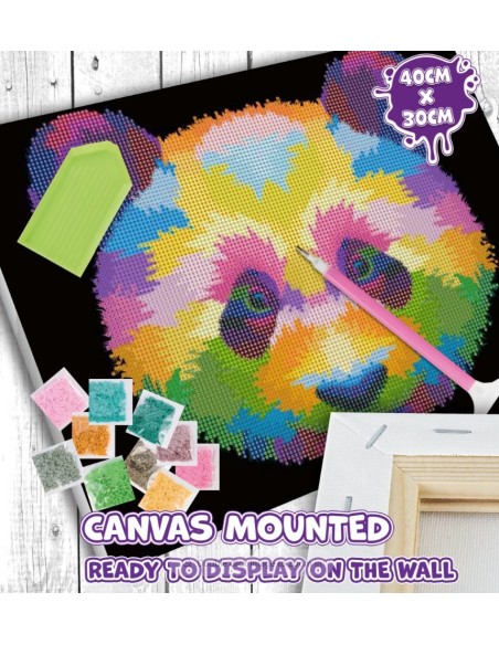 Smukt diamond painting kit på lærred