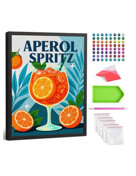 Smukke diamond art motiver med aperol spirit