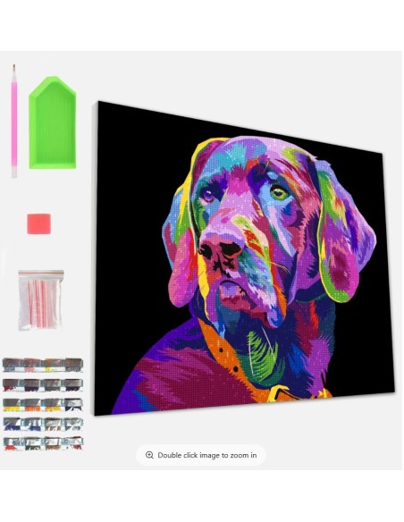 Skab et smukt kunstværk med dette flotte 5D Diamond Painting kit