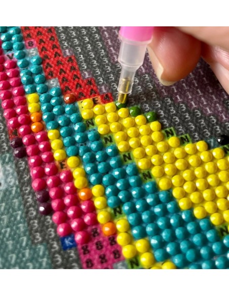 Skab et smukt kunstværk med dette flotte 5D Diamond Painting kit