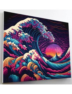 Smukke motiver på lærreder i diamond painting.