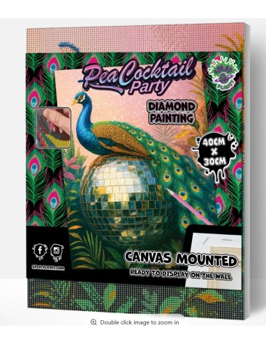 Smukt motiv apå lærrede i diamond painting